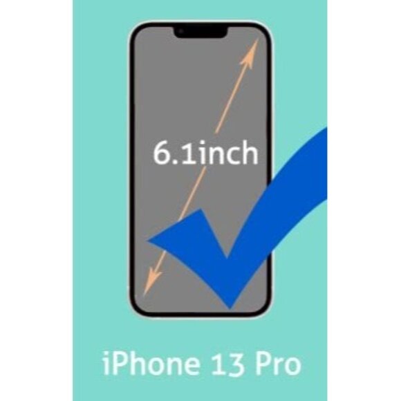 Silicone Case for iPhone 13 Pro Non-Slip Compatible with MagSafe Cover 6.1 Inch - Picture 5 of 5